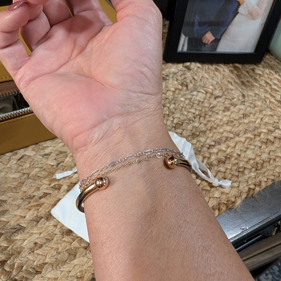 Kinsley Armelle Rose Gold Bracelet Trio - Picture 3 of 3